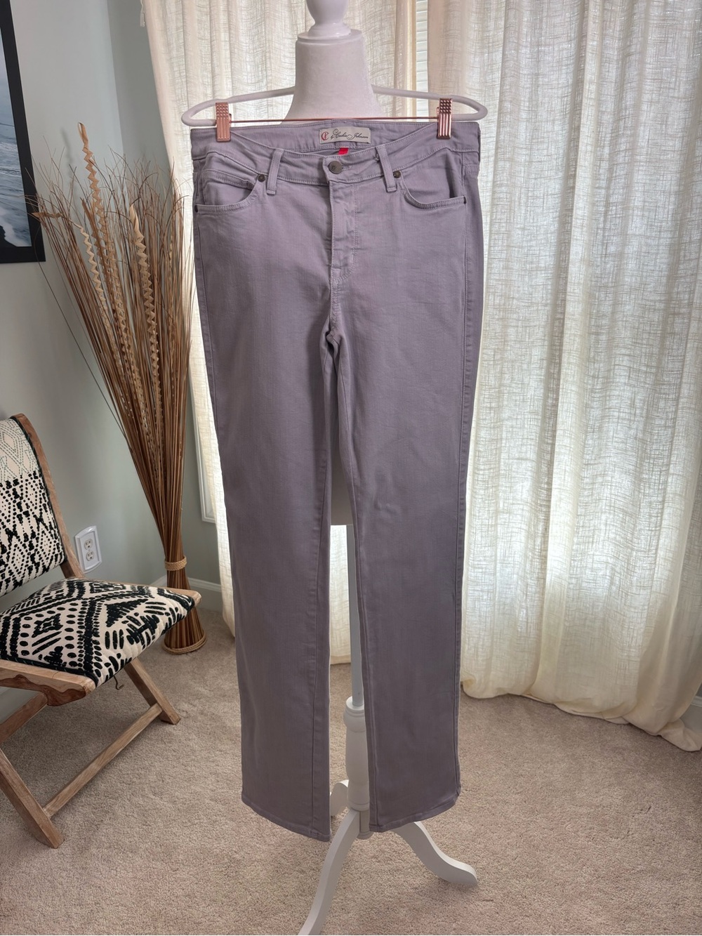 CJ by Cookie Johnson Gray Faith Straight Leg Jeans Size 31